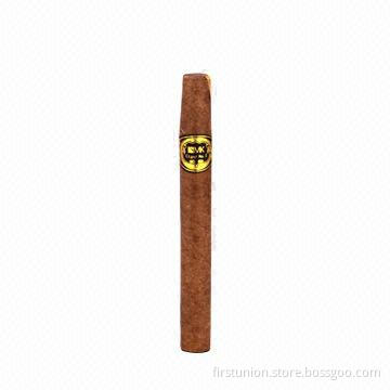 Disposable Electronic Cigar with Soft Tip and Dark Brown Appearance